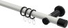 10203111-103229 Gardinenstange Metall 20 mm Ø PLATON - Santo Weiß / Schwarz