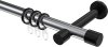 10203125-101229 Gardinenstange Metall 20 mm Ø PRESTIGE - Santo Chrom / Schwarz