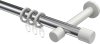 10203125-101232 Gardinenstange Metall 20 mm Ø PRESTIGE - Santo Chrom / Weiß