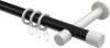 10203125-102932 Gardinenstange Metall 20 mm Ø PRESTIGE - Santo Schwarz / Weiß