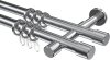 10203126-1012 Gardinenstange Metall 20 mm Ø 2-läufig PRESTIGE - Santo Chrom