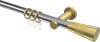 10203311-101238 Gardinenstange Metall 20 mm Ø PLATON - Tanara Chrom / Messing-Optik