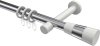 10203325-101232 Gardinenstange Metall 20 mm Ø PRESTIGE - Tanara Chrom / Weiß
