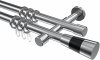 10203326-XX121229 Gardinenstange Metall 20 mm Ø 2-läufig PRESTIGE - Tanara Chrom