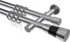 10203326-10121229 Gardinenstange Metall 20 mm Ø 2-läufig PRESTIGE - Tanara Chrom