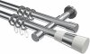 10203326-XX123212 Gardinenstange Metall 20 mm Ø 2-läufig PRESTIGE - Tanara Chrom