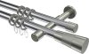 10203326-101239 Gardinenstange Metall 20 mm Ø 2-läufig PRESTIGE - Tanara Chrom / Edelstahl-Optik