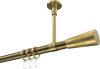 10203333-XX9538 Gardinenstange Metall 20 mm Ø SONETTE - Tanara Messing Antik / Messing-Optik