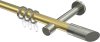 10203425-XX3839 Gardinenstange Messing-Optik / Edelstahl-Optik 20 mm Ø PRESTIGE - Verano
