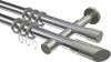 10203426-101239 Gardinenstange Metall 20 mm Ø 2-läufig PRESTIGE - Verano Chrom / Edelstahl-Optik