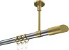 10203433-XX1238 Gardinenstange Metall 20 mm Ø SONETTE - Verano Chrom / Messing-Optik