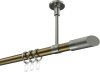 10203433-XX9539 Gardinenstange Metall 20 mm Ø SONETTE - Verano Messing Antik / Edelstahl-Optik