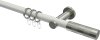 10203511-103239 Gardinenstange Metall 20 mm Ø PLATON - Mavell Weiß / Edelstahl-Optik