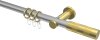 10203511-103338 Gardinenstange Metall 20 mm Ø PLATON - Mavell Silbergrau / Messing-Optik