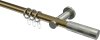 10203511-109539 Gardinenstange Metall 20 mm Ø PLATON - Mavell Messing Antik / Edelstahl-Optik