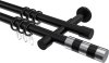10203526-1029 Gardinenstange Metall 20 mm Ø 2-läufig PRESTIGE - Mavell Schwarz