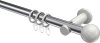 10203611-101232 Gardinenstange Metall 20 mm Ø PLATON - Luino Chrom / Weiß