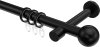 10203625-1029 Gardinenstange Metall 20 mm Ø PRESTIGE - Luino Schwarz