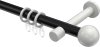 10203625-102932 Gardinenstange Metall 20 mm Ø PRESTIGE - Luino Schwarz / Weiß