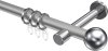 10203625-103312 Gardinenstange Metall 20 mm Ø PRESTIGE - Luino Silbergrau / Chrom