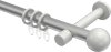 10203625-103332 Gardinenstange Metall 20 mm Ø PRESTIGE - Luino Silbergrau / Weiß