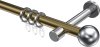 10203625-109512 Gardinenstange Metall 20 mm Ø PRESTIGE - Luino Messing Antik / Chrom