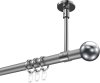 10203633-XX3312 Gardinenstange Metall 20 mm Ø SONETTE - Luino Silbergrau / Chrom