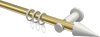 10203711-103832 Gardinenstange Metall 20 mm Ø PLATON - Savio Messing-Optik / Weiß