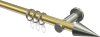 10203711-XX3839 Gardinenstange Messing-Optik / Edelstahl-Optik 20 mm Ø PLATON - Savio