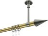 10203733-103839 Gardinenstange Messing-Optik / Edelstahl-Optik 20 mm Ø SONETTE - Savio