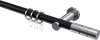10203811-102912 Gardinenstange Metall 20 mm Ø PLATON - Elanto Schwarz / Chrom