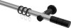 10203811-103329 Gardinenstange Metall 20 mm Ø PLATON - Elanto Silbergrau / Schwarz