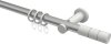 10203811-103332 Gardinenstange Metall 20 mm Ø PLATON - Elanto Silbergrau / Weiß