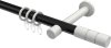10203825-102932 Gardinenstange Metall 20 mm Ø PRESTIGE - Elanto Schwarz / Weiß