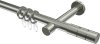 10203825-1039 Gardinenstange Edelstahl-Optik 20 mm Ø PRESTIGE - Elanto