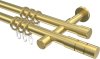 10203826-1038 Gardinenstange Messing-Optik 20 mm Ø 2-läufig PRESTIGE - Elanto