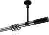 10203833-XX1229 Gardinenstange Metall 20 mm Ø SONETTE - Elanto Chrom / Schwarz