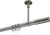 10203833-103339 Gardinenstange Metall 20 mm Ø SONETTE - Elanto Silbergrau / Edelstahl-Optik