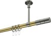 10203833-103839 Gardinenstange Messing-Optik / Edelstahl-Optik 20 mm Ø SONETTE - Elanto