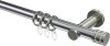10204111-101239 Gardinenstange Metall 20 mm Ø PLATON - Estana Chrom / Edelstahl-Optik