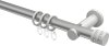 10204111-103332 Gardinenstange Metall 20 mm Ø PLATON - Estana Silbergrau / Weiß