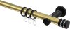 10204111-103829 Gardinenstange Metall 20 mm Ø PLATON - Estana Messing-Optik / Schwarz