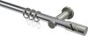 10204211-101239 Gardinenstange Metall 20 mm Ø PLATON - Zoena Chrom / Edelstahl-Optik