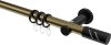 10204211-109529 Gardinenstange Metall 20 mm Ø PLATON - Zoena Messing Antik / Schwarz