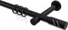 10204225-1029 Gardinenstange Metall 20 mm Ø PRESTIGE - Zoena Schwarz