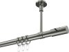 10204233-1039 Gardinenstange Edelstahl-Optik 20 mm Ø SONETTE - Zoena