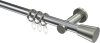 10204611-101239 Gardinenstange Metall 20 mm Ø PLATON - Sitra Chrom / Edelstahl-Optik