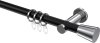 10204611-102912 Gardinenstange Metall 20 mm Ø PLATON - Sitra Schwarz / Chrom