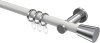 10204611-103212 Gardinenstange Metall 20 mm Ø PLATON - Sitra Weiß / Chrom
