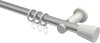 10204611-XX3332 Gardinenstange Metall 20 mm Ø PLATON - Sitra Silbergrau / Weiß